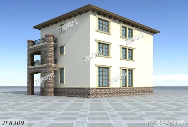 田園風(fēng)格的別墅設(shè)計圖，賺了錢一定要建一棟這么漂亮的別墅