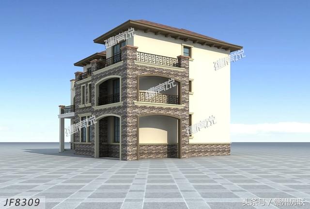 田園風(fēng)格的別墅設(shè)計圖，賺了錢一定要建一棟這么漂亮的別墅