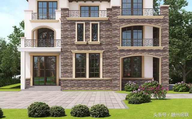 田園風(fēng)格的別墅設(shè)計圖，賺了錢一定要建一棟這么漂亮的別墅