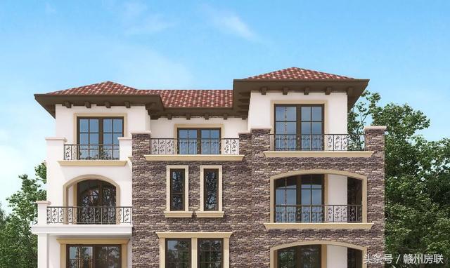 田園風(fēng)格的別墅設(shè)計圖，賺了錢一定要建一棟這么漂亮的別墅