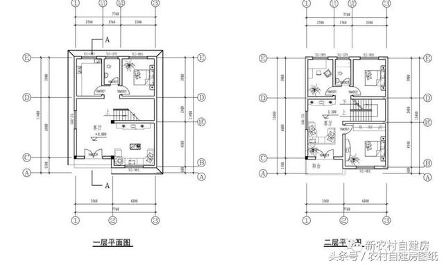 7款小戶型農(nóng)村別墅設(shè)計圖，100平以內(nèi)，小面積也可以建好房