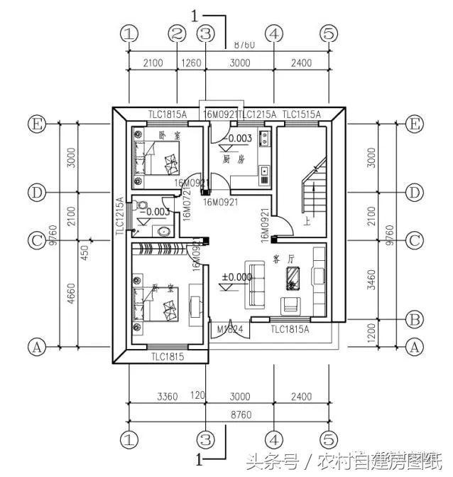 7款小戶型農(nóng)村別墅設(shè)計圖，100平以內(nèi)，小面積也可以建好房
