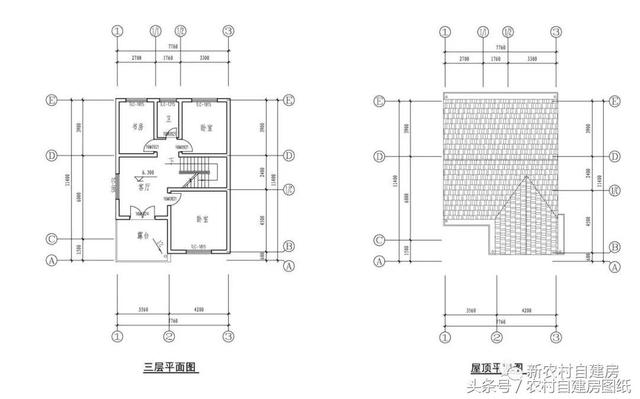 7款小戶型農(nóng)村別墅設(shè)計圖，100平以內(nèi)，小面積也可以建好房