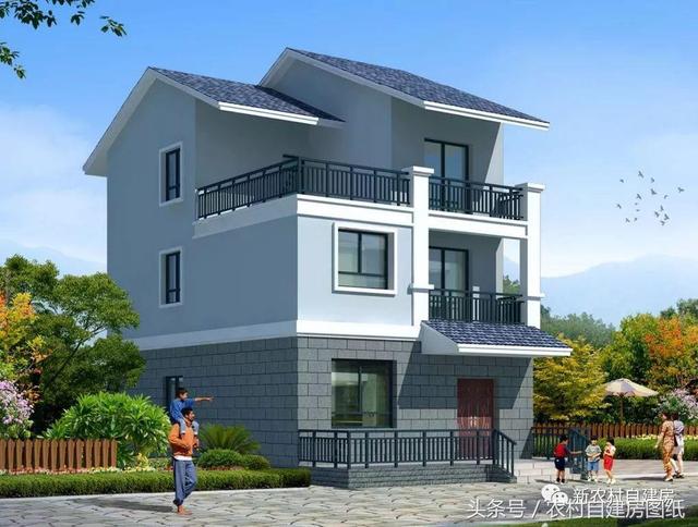 7款小戶型農(nóng)村別墅設(shè)計圖，100平以內(nèi)，小面積也可以建好房