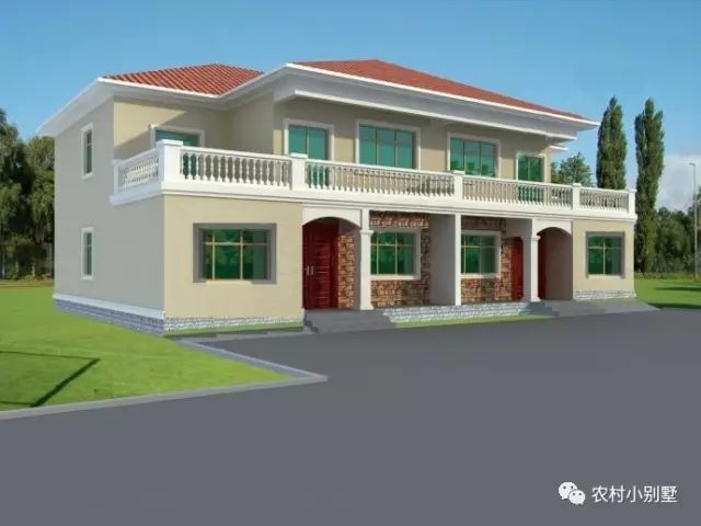 3套比較簡(jiǎn)單的雙拼別墅圖，造價(jià)低哦，后悔看到的太遲了