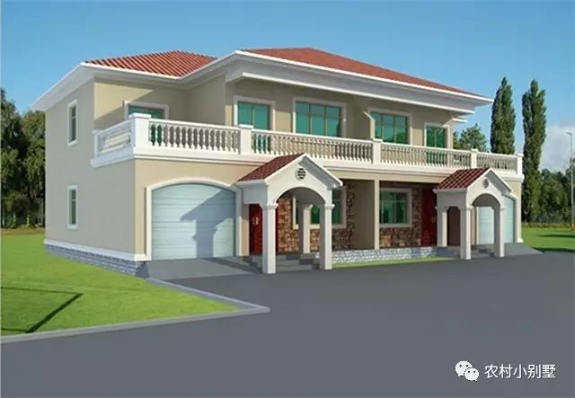 3套比較簡(jiǎn)單的雙拼別墅圖，造價(jià)低哦，后悔看到的太遲了