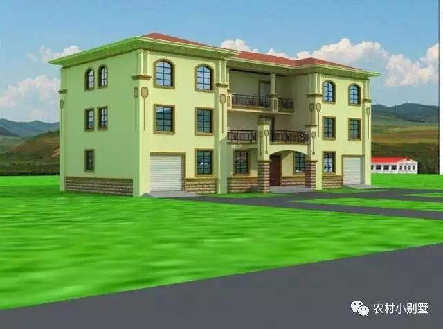 3套比較簡(jiǎn)單的雙拼別墅圖，造價(jià)低哦，后悔看到的太遲了