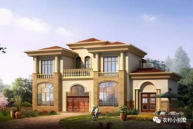 16.5米面寬8.5米進(jìn)深二層豪華歐式別墅設(shè)計(jì)圖，全套施工圖