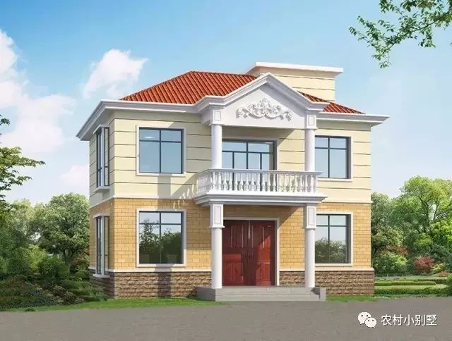 3套簡約二層自建民房方案圖，鄰居見了紛紛效仿