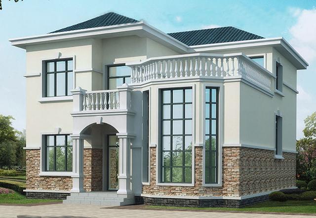 3款二層復(fù)式小別墅設(shè)計(jì)圖，挑空客廳設(shè)計(jì)，外觀漂亮內(nèi)部實(shí)用