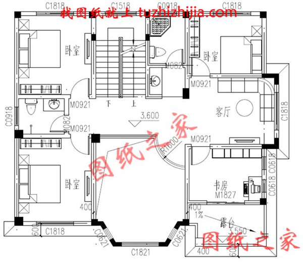 5套現(xiàn)代三層民房設(shè)計(jì)圖，附實(shí)拍效果圖