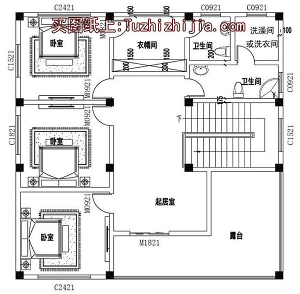 5套現(xiàn)代三層民房設(shè)計(jì)圖，附實(shí)拍效果圖