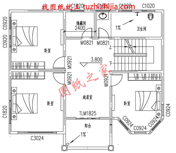 5套現(xiàn)代三層民房設(shè)計(jì)圖，附實(shí)拍效果圖