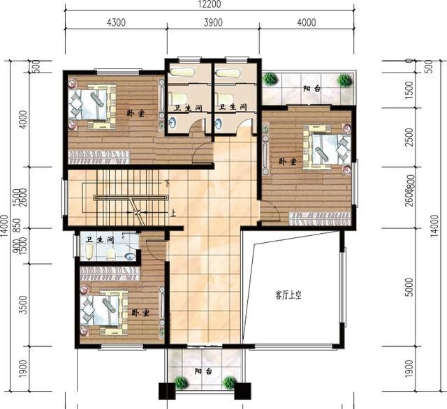 三層簡歐式別墅設(shè)計(jì)圖，帶大露臺，大氣時尚，主體造價40萬左右。