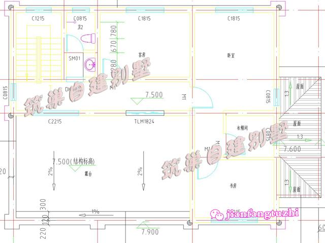 三層田園風(fēng)別墅設(shè)計圖，12.5x12米，外觀古香古色又富有現(xiàn)代氣息，造價25萬。