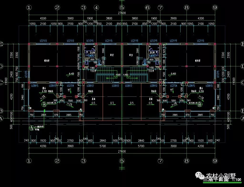 28x11米兄弟三層雙拼別墅圖，農(nóng)村自建非常洋氣！