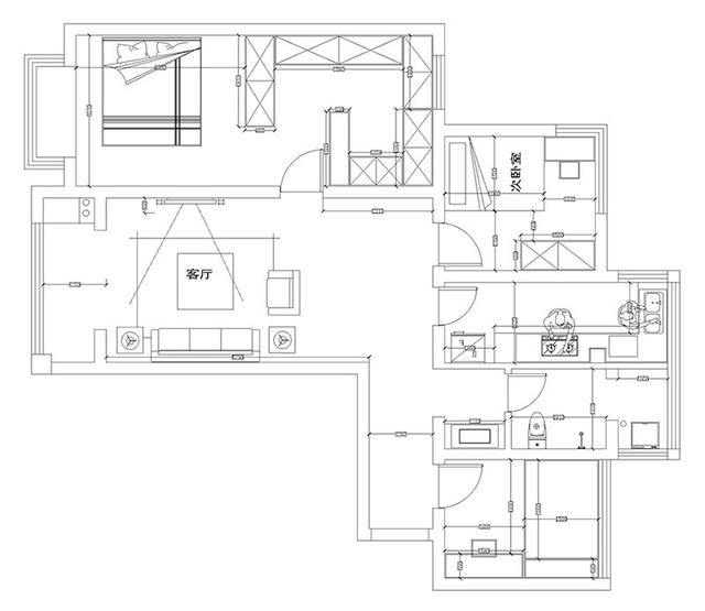 116平三室裝修，選用了宜家風(fēng)的北歐風(fēng)格，簡單又有創(chuàng)意，每個小擺件都會有生命，平靜且安然，你喜歡這樣的裝修嗎？