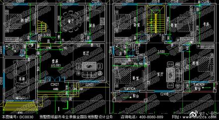 三層農(nóng)村別墅設(shè)計(jì)圖，占地135.54平方米，帶車庫(kù)。
