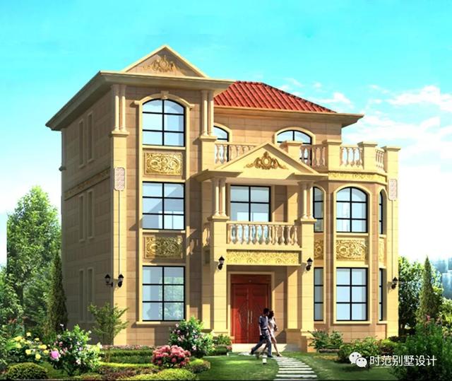 三層歐式別墅設計圖，帶書房+大露臺，豪華大氣，農(nóng)村建房的不二之選。