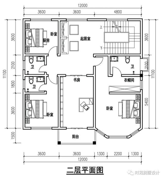 三層歐式別墅設計圖，帶書房+大露臺，豪華大氣，農(nóng)村建房的不二之選。