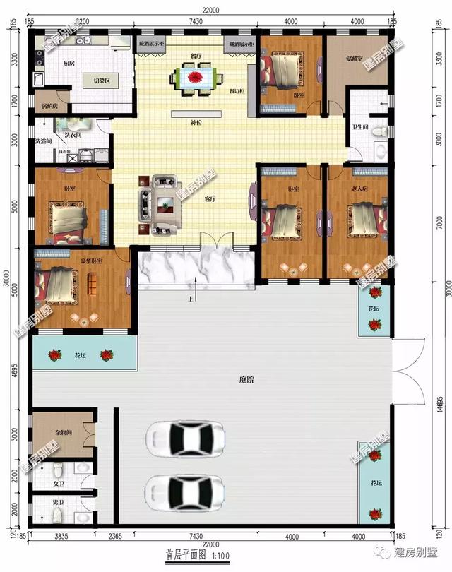 一層別墅設(shè)計(jì)圖，現(xiàn)代化、時(shí)尚又潮流，住這種房子真有范兒。