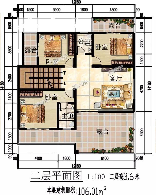 五款三層別墅設(shè)計(jì)圖，不但漂亮又實(shí)用，花錢不多，戶型也贊！