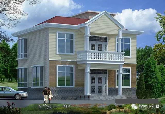 10.7x8米經(jīng)濟型中式農(nóng)村二層小樓圖，15萬全部搞定
