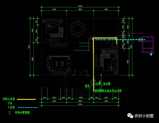 10.7x8米經(jīng)濟型中式農(nóng)村二層小樓圖，15萬全部搞定