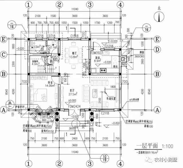 11X8.5米普通二層農(nóng)村小樓圖，不用攢錢也能建得起