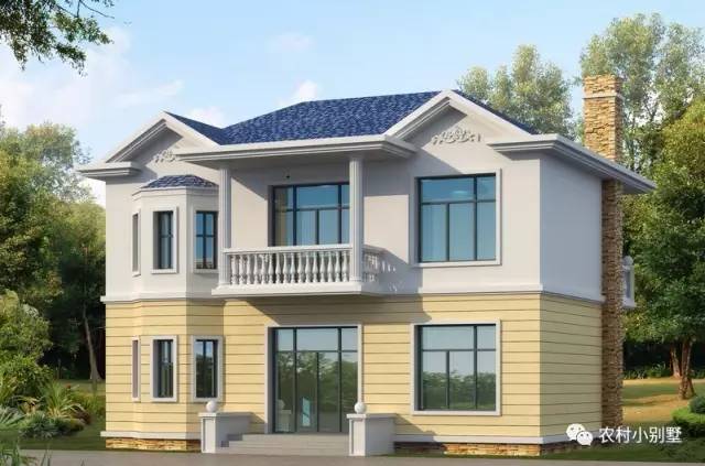 11X8.5米普通二層農(nóng)村小樓圖，不用攢錢也能建得起