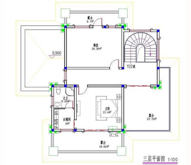三層帶挑空客廳農(nóng)村自建房，豪華大氣，造價40萬，合適農(nóng)村建房。