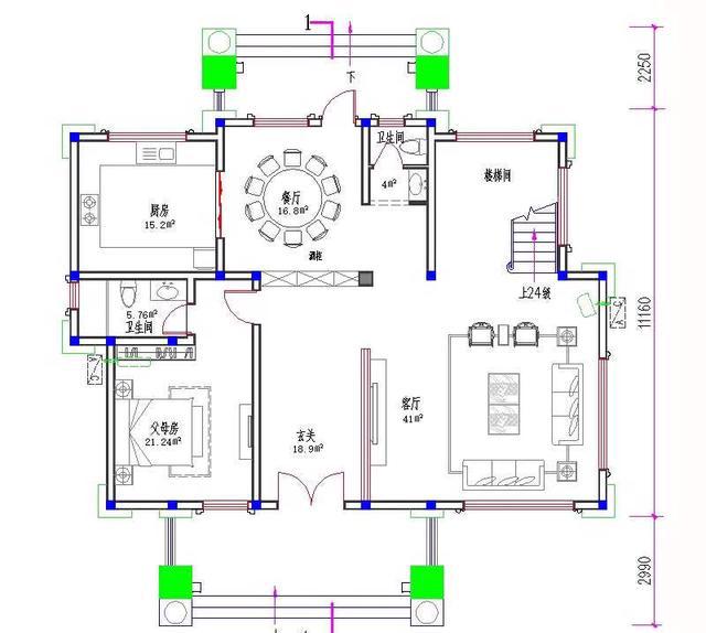 三層帶挑空客廳農(nóng)村自建房，豪華大氣，造價40萬，合適農(nóng)村建房。