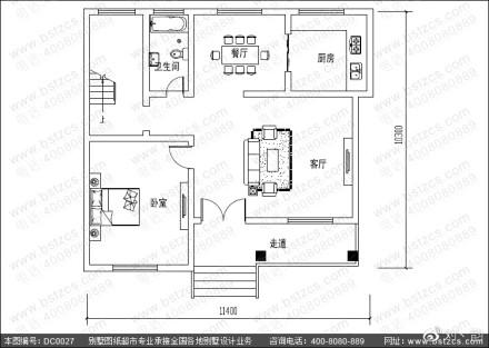 農(nóng)村二層自建房，占地面積105.95平方米，造價(jià)22萬(wàn)左右。