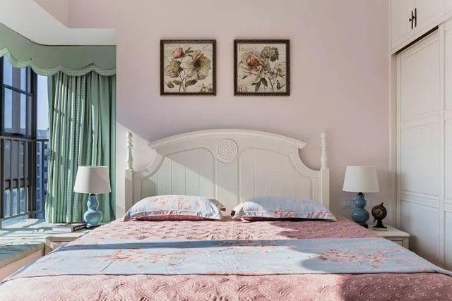 110平三居室美式風(fēng)格裝修，設(shè)計(jì)師的設(shè)計(jì)太棒了，尤其是臥室，很漂亮！