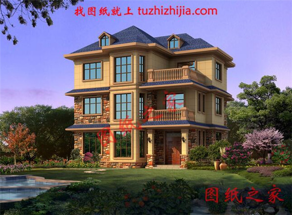 推薦3套農村三層樓房圖，造價17萬到25萬