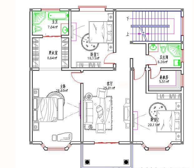 占地160平方米的三層農(nóng)村自建房，造價45萬以內(nèi)，時尚大氣，富有特色。