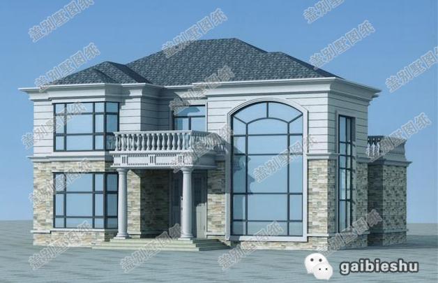 簡歐二層農(nóng)村自建房，大氣美觀，主體造價(jià)32萬左右