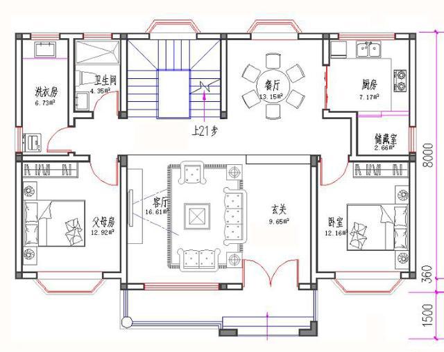 二層新農村別墅設計圖，地中海風格，古樸美觀，造價20萬。