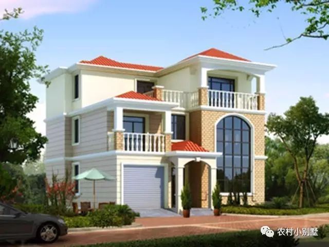 12款農(nóng)村蓋房三層小樓房設(shè)計圖，全村搶著建