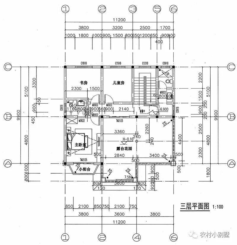12款農(nóng)村蓋房三層小樓房設(shè)計圖，全村搶著建