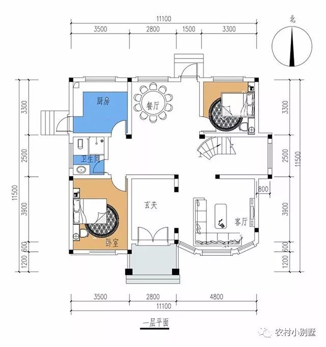12款農(nóng)村蓋房三層小樓房設(shè)計圖，全村搶著建