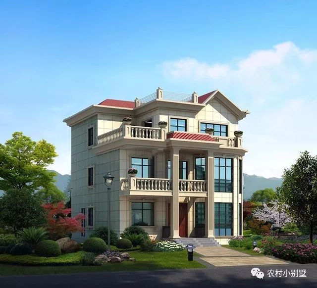 12款農(nóng)村蓋房三層小樓房設(shè)計圖，全村搶著建