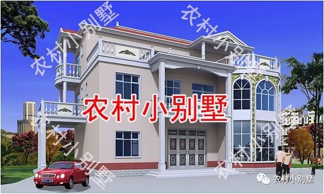 12款農(nóng)村蓋房三層小樓房設(shè)計圖，全村搶著建