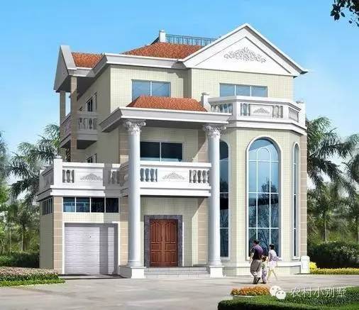 12款農(nóng)村蓋房三層小樓房設(shè)計圖，全村搶著建