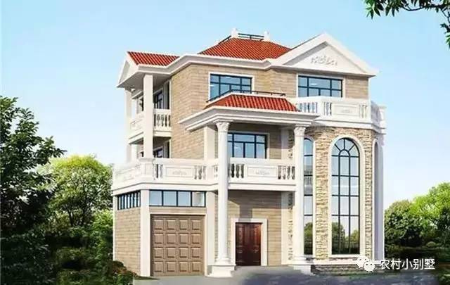 12款農(nóng)村蓋房三層小樓房設(shè)計圖，全村搶著建