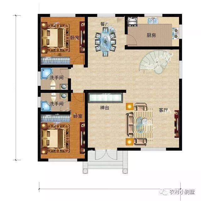 12款農(nóng)村蓋房三層小樓房設(shè)計圖，全村搶著建