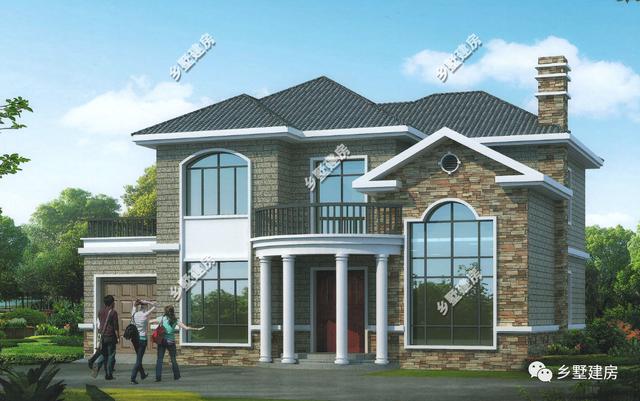 兩棟都露臺+車庫的農(nóng)村別墅設(shè)計圖，僅僅需要20萬哦，你心動了嗎？