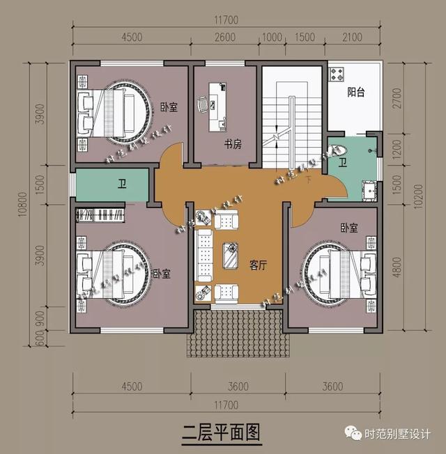 歐式三層別墅設(shè)計圖，外觀造型簡潔大方，追求返璞歸真，向往田園生活。