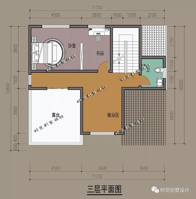歐式三層別墅設(shè)計圖，外觀造型簡潔大方，追求返璞歸真，向往田園生活。