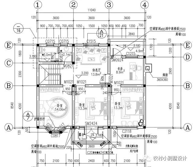11X9米二層簡單農(nóng)村住宅圖，氣質(zhì)很適合農(nóng)村建